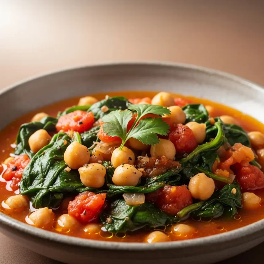 Hearty Chickpea and Spinach Stew: A Wholesome Delight