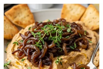 Savory Caramelized Onion Dip with Fresh Thyme Twist