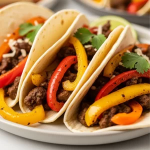 Quick & Flavorful: Easy Beef and Bell Pepper Tacos Recipe