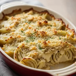 Savory Fennel Gratin with Parmesan: A Crispy Delight