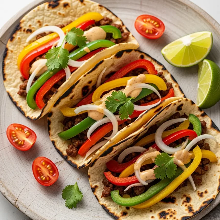 Quick & Flavorful: Easy Beef and Bell Pepper Tacos Recipe
