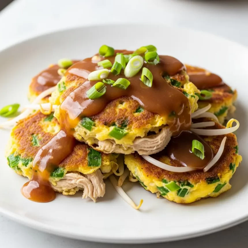 Egg Foo Young with Chicken: A Savory Stir-Fried Delight