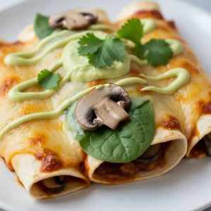 Savor the Flavor: Spinach & Mushroom Enchiladas Recipe