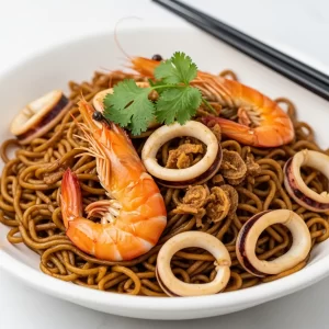 Savor Malaysian Hokkien Mee with Fresh Seafood Delight