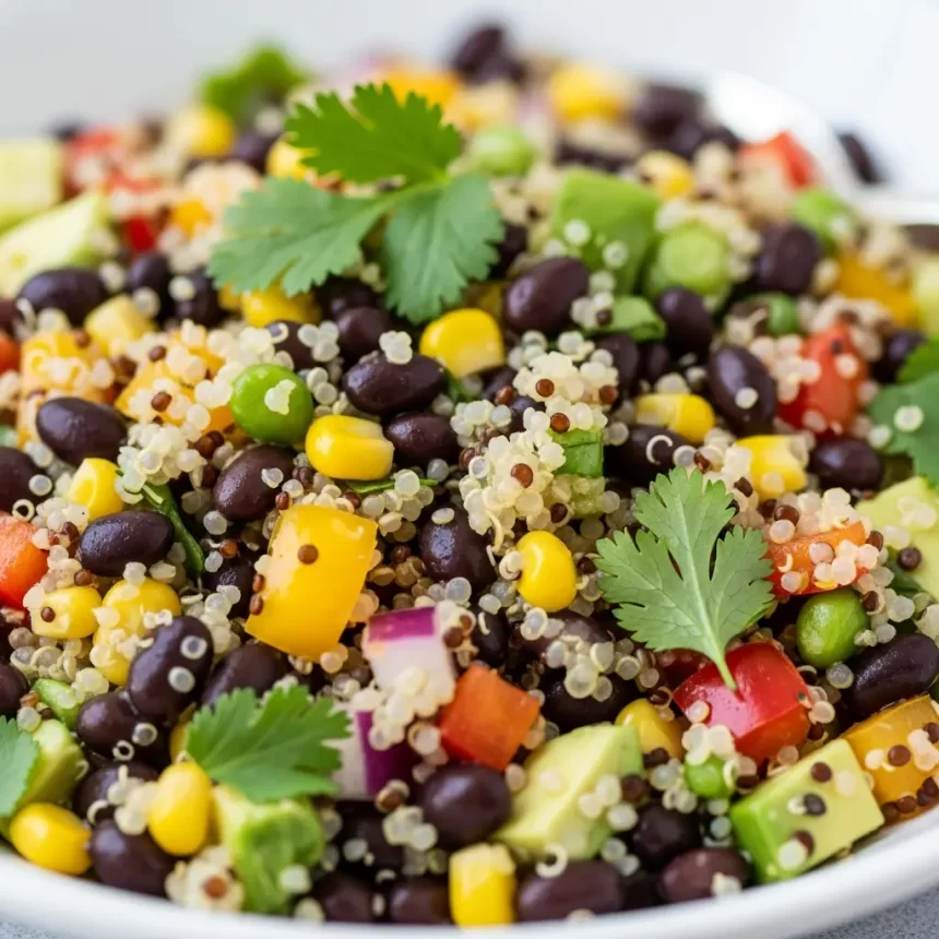 Power-Packed Quinoa Salad with Black Beans: Nutritious & Easy