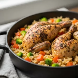 One-Pot Chicken & Rice: Simplify Dinner with Flavorful Ease