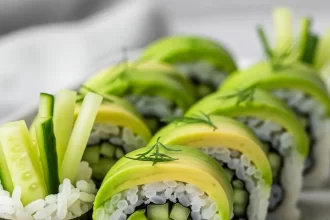 Fresh Flavors: Crafting Perfect Avocado Cucumber Sushi Rolls