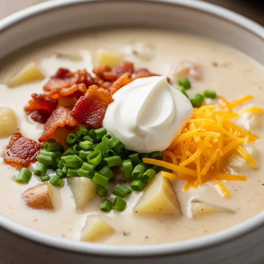 Hearty Classic Loaded Potato Soup: A Timeless Comfort Recipe