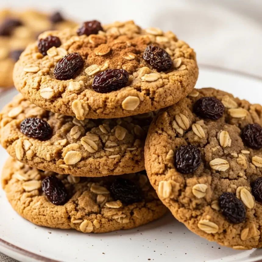 1 cup all-purpose flour, sifted 1 teaspoon baking soda 1/2 teaspoon ground cinnamon 1/4 teaspoon salt 1/2 cup unsalted butter, softened 1/2 cup packed brown sugar (for deeper molasses flavor) 1/4 cup granulated sugar 1 large egg, at room temperature 1 teaspoon pure vanilla extract 1 1/2 cups old-fashioned rolled oats (not instant) 3/4 cup plump raisins (preferably golden or black, unsulfured) Optional: 1/4 cup chopped walnuts or pecans for added texture