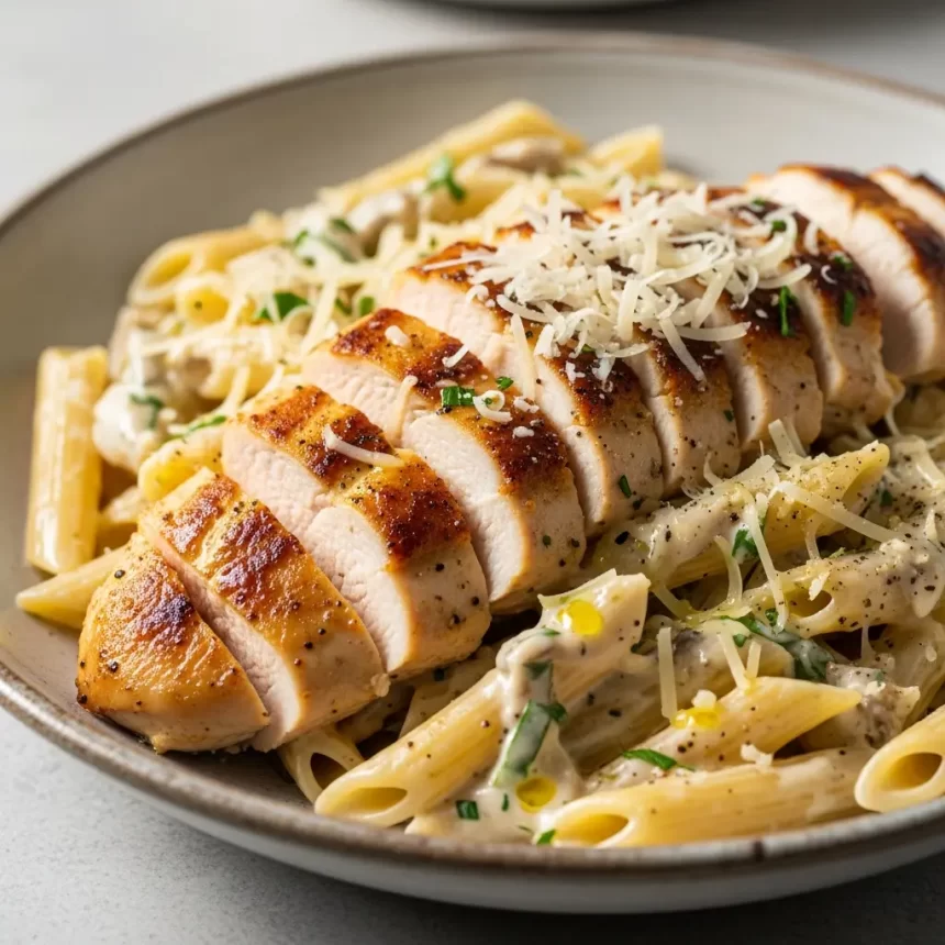 Creamy Garlic Parmesan Chicken Pasta: A Flavorful Feast
