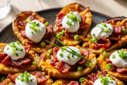 Crispy Loaded Baked Potato Skins: A Flavor-Packed Appetizer