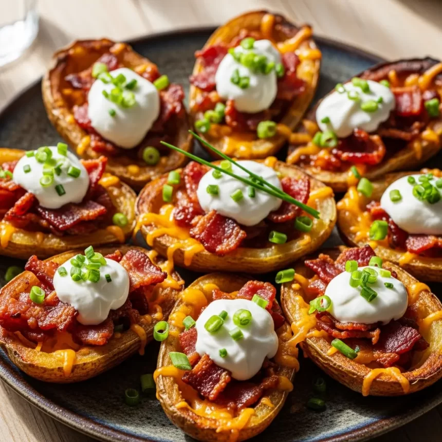 Crispy Loaded Baked Potato Skins: A Flavor-Packed Appetizer