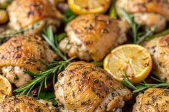 Zesty Sheet Pan Lemon Herb Chicken Thighs Recipe Unveiled
