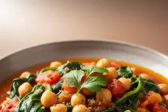 Hearty Chickpea and Spinach Stew: A Wholesome Delight