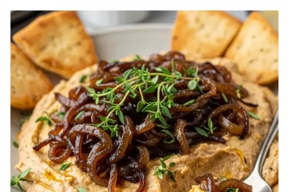 Savory Caramelized Onion Dip with Fresh Thyme Twist