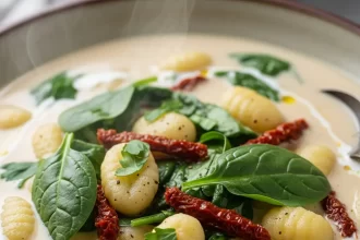 Velvety Vegan Italian Gnocchi Soup: Creamy Comfort Bowl