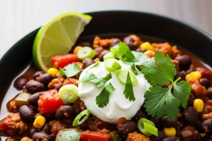 Hearty Vegetarian Black Bean Chili: A Nutritious Comfort Bowl