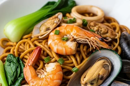 Savor Malaysian Hokkien Mee with Fresh Seafood Delight