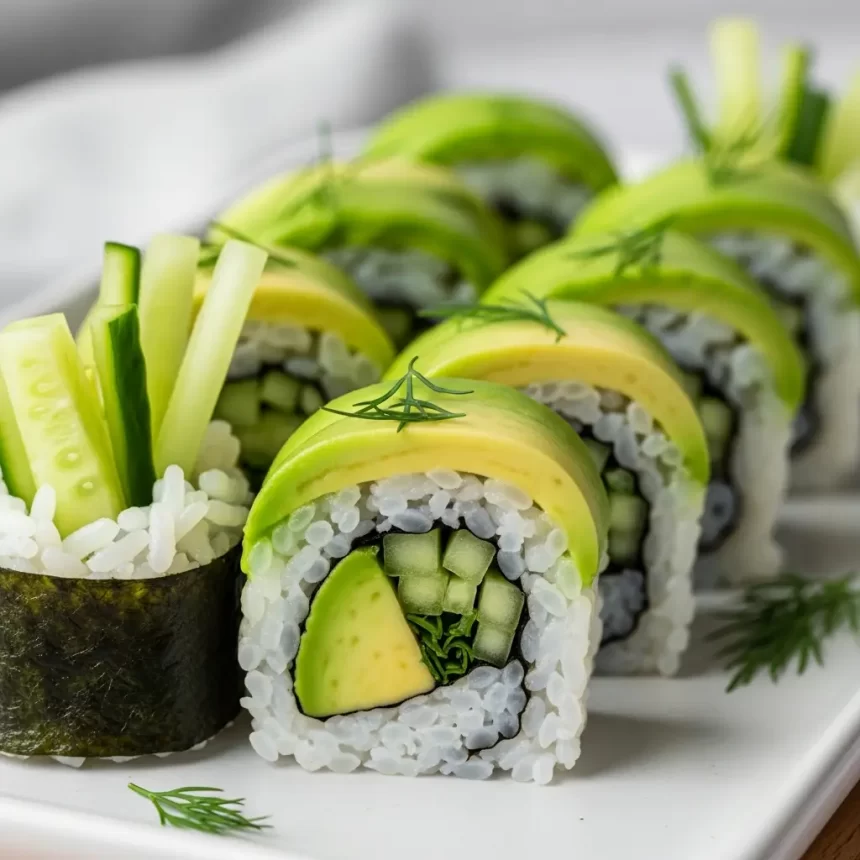 Fresh Flavors: Crafting Perfect Avocado Cucumber Sushi Rolls