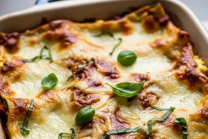 Delicious Keto Lasagna Made with Zucchini Noodles Twist