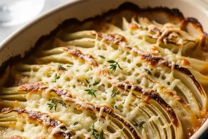 Savory Fennel Gratin with Parmesan: A Crispy Delight