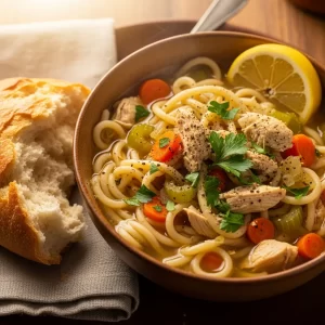The Cozy Comfort of Homestyle Chicken Noodle Soup