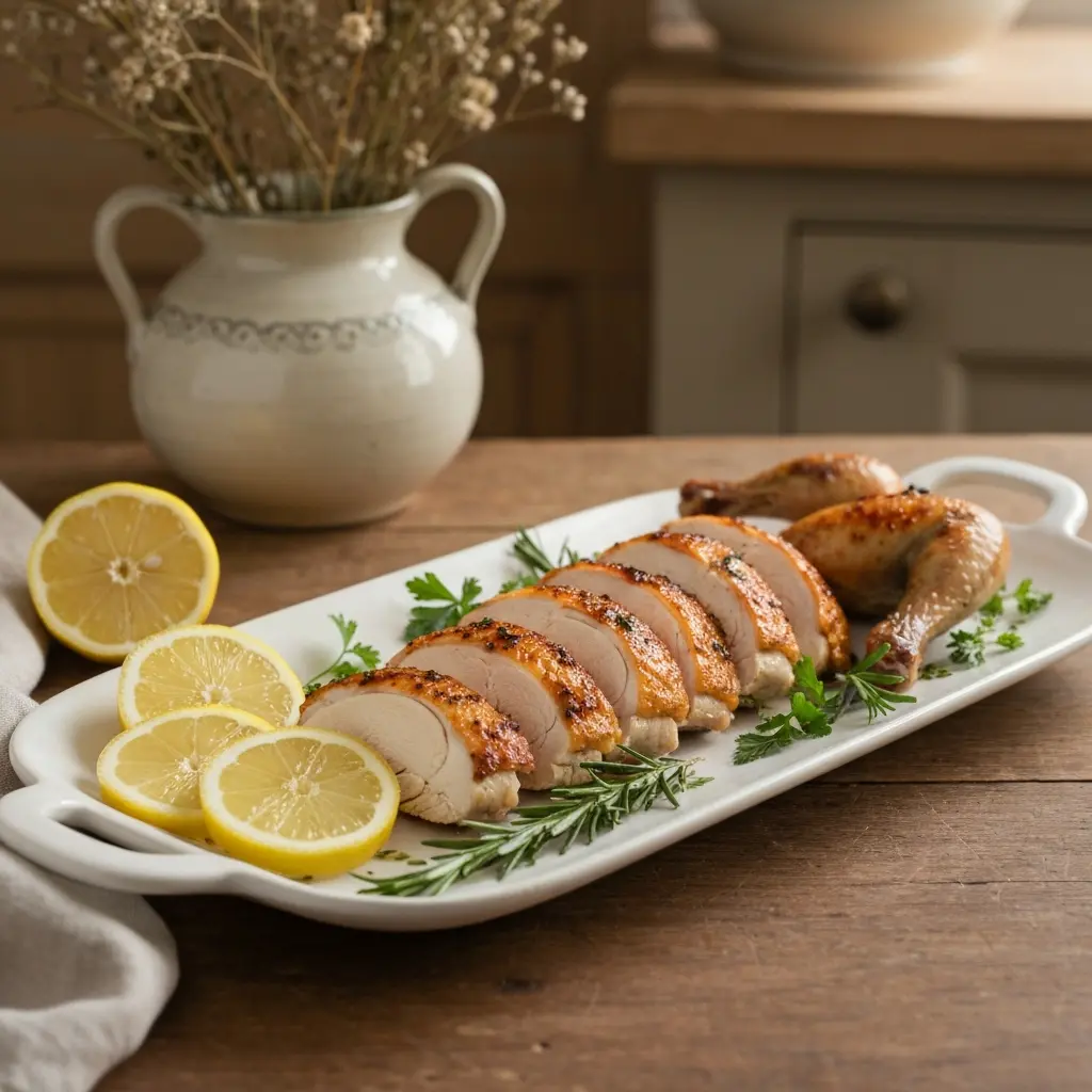 Zesty Keto Lemon-Garlic Roasted Chicken: A Flavorful Feast