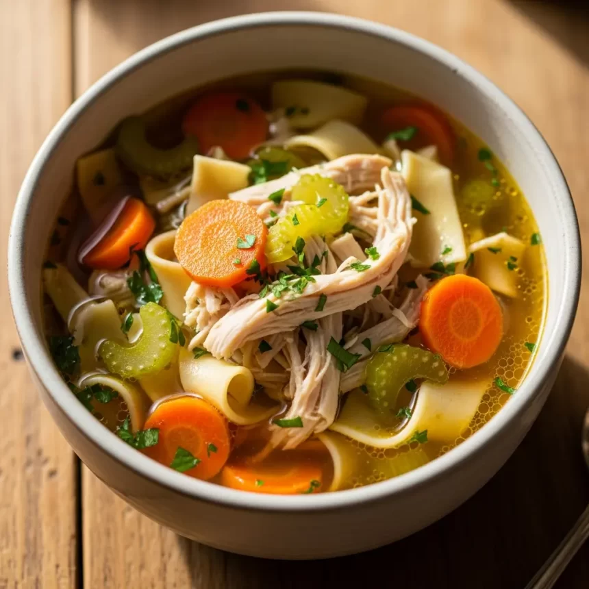 The Cozy Comfort of Homestyle Chicken Noodle Soup