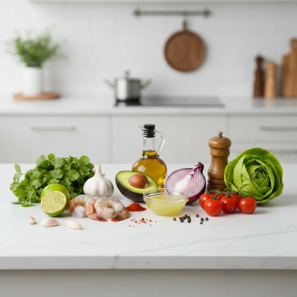 Zesty Shrimp Cocktail with Creamy Avocado: A Simple Delight