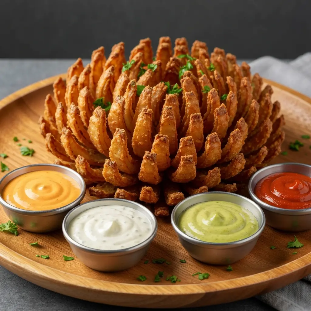 Crispy Blooming Onion Delight: Air Fryer Magic Unfolds