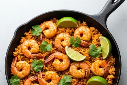 Flavorful Fiesta: Mexican Shrimp and Rice Skillet Delight