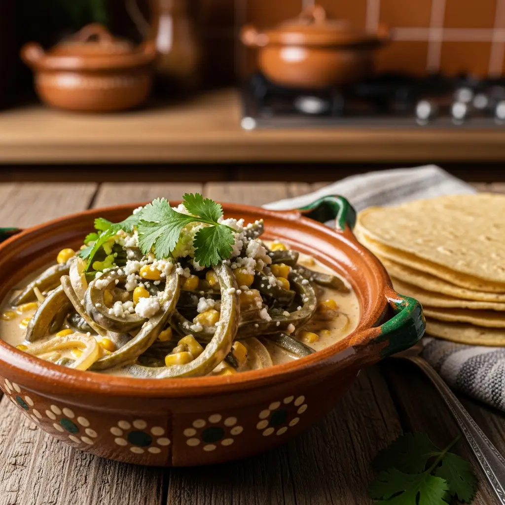 Savor Authentic Rajas con Crema: A Creamy Mexican Delight