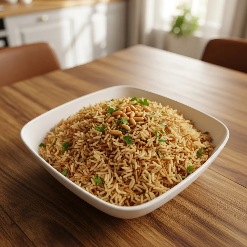Savor Lebanese Rice Pilaf with Toasted Vermicelli Magic