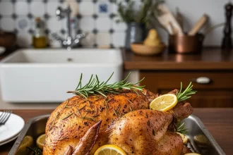 Zesty Keto Lemon-Garlic Roasted Chicken: A Flavorful Feast