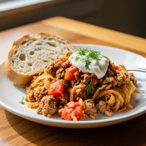 Deconstructed Delight: Easy Unstuffed Cabbage Roll Skillet
