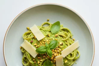 Savor the Flavor: Pasta Tossed in Creamy Pistachio Pesto