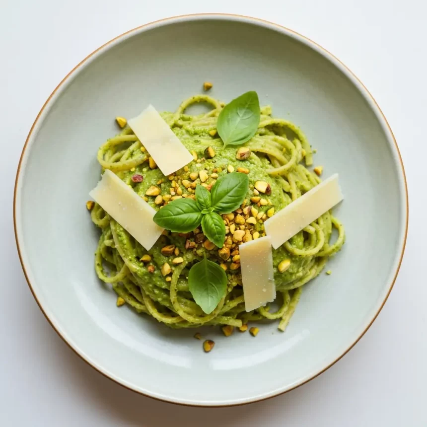 Savor the Flavor: Pasta Tossed in Creamy Pistachio Pesto