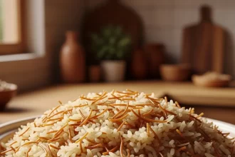 Savor Lebanese Rice Pilaf with Toasted Vermicelli Magic