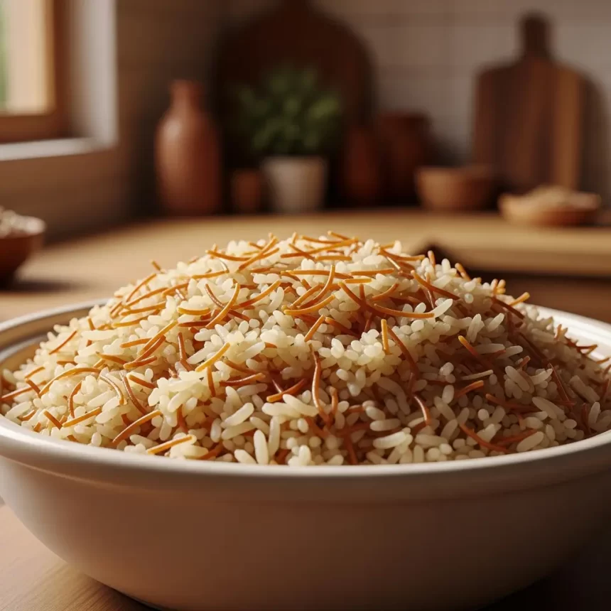 Savor Lebanese Rice Pilaf with Toasted Vermicelli Magic
