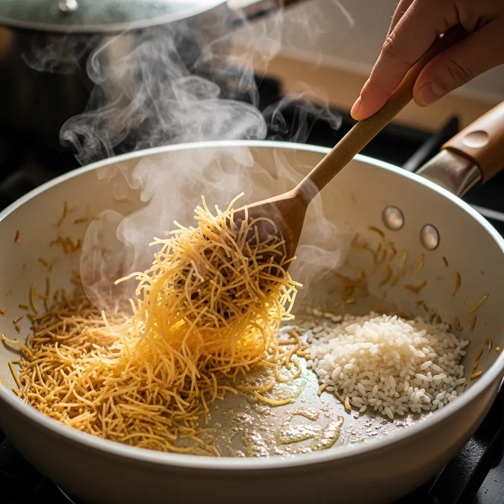 Savor Lebanese Rice Pilaf with Toasted Vermicelli Magic