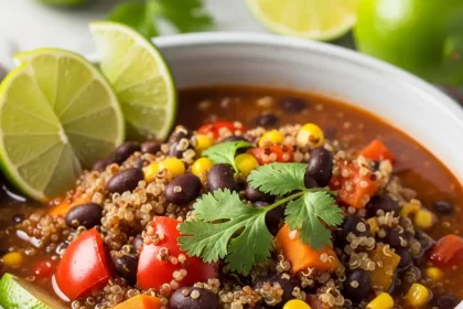 Hearty Black Bean & Quinoa Stew: Nutritious Comfort Bowl
