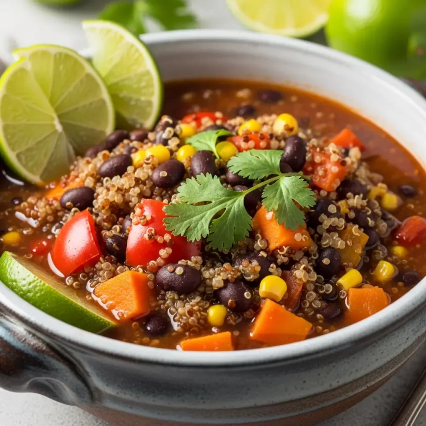 Hearty Black Bean & Quinoa Stew: Nutritious Comfort Bowl
