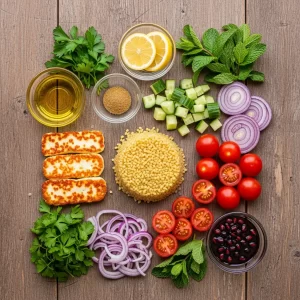 Fresh Flavors: Cypriot Grain Salad with Halloumi Twist