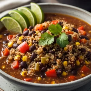 Hearty Black Bean & Quinoa Stew: Nutritious Comfort Bowl