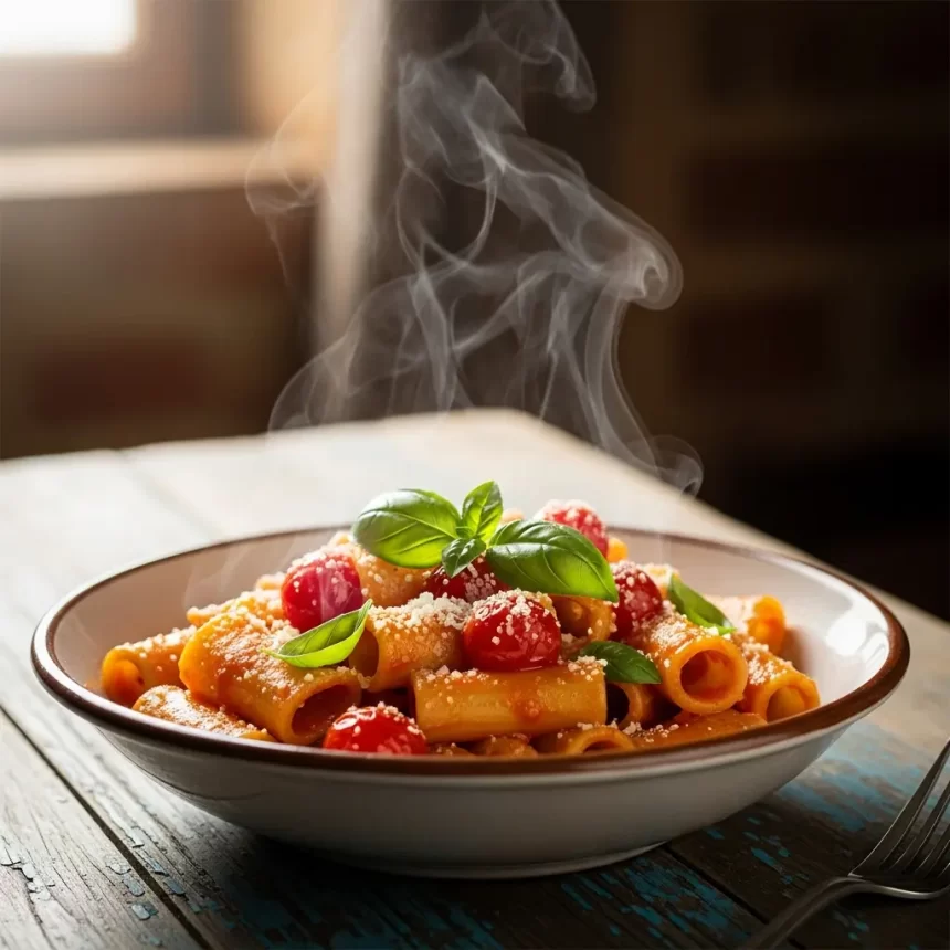 Paccheri Perfection: Crafting Cherry Tomato Sauce Magic