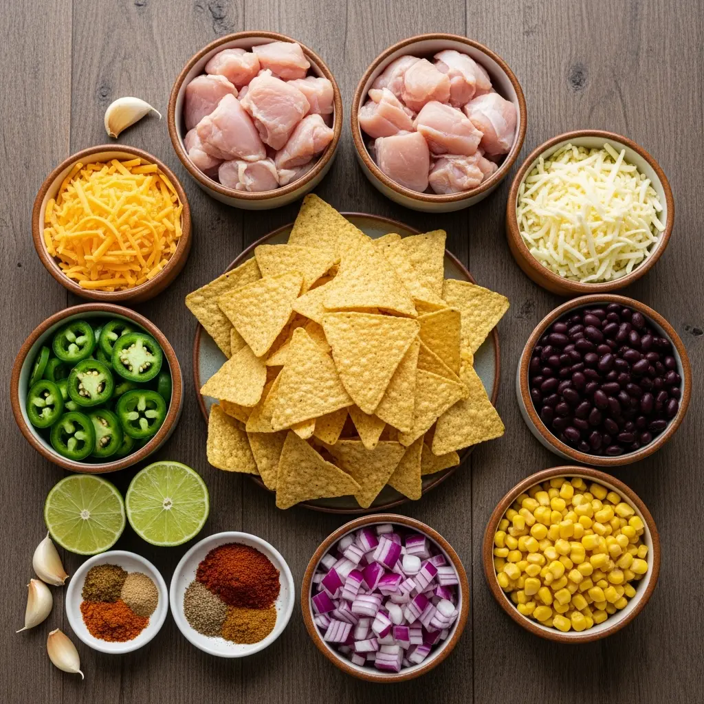 Loaded Chicken Nachos with Creamy Queso: A Flavor Fiesta