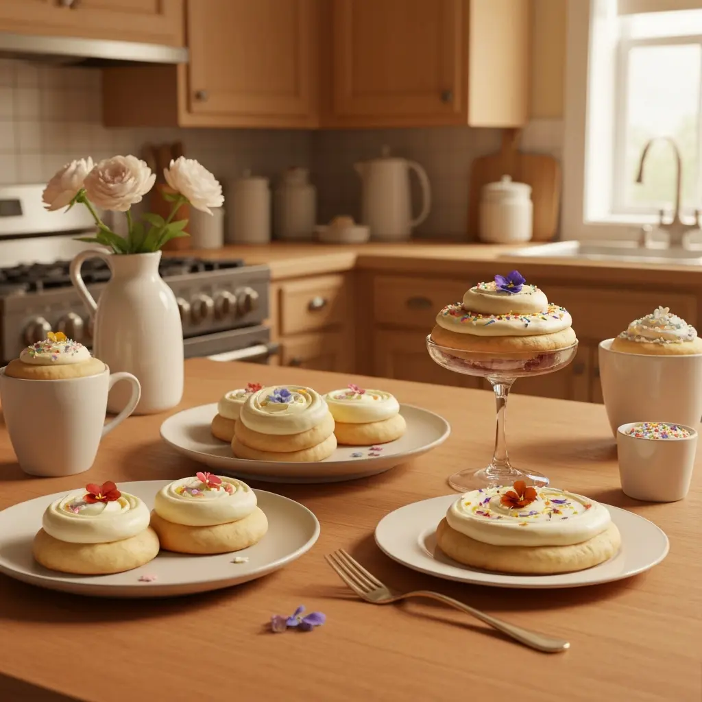 Delight in Soft Sugar Cookies Topped with Lush Frosting