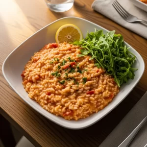 Savor the Flavors: Vegan Tomato & Roasted Veg Risotto Delight