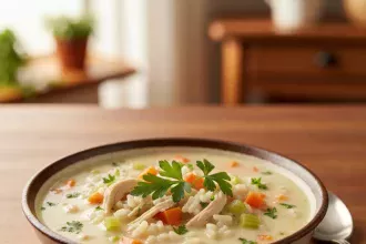 Cozy Up with This Creamy Chicken and Rice Soup Recipe