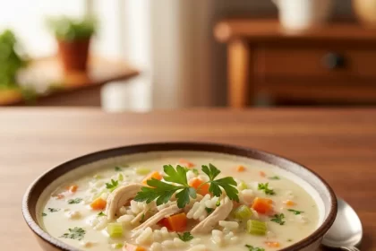 Cozy Up with This Creamy Chicken and Rice Soup Recipe